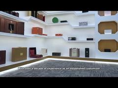 Luxury watch box custom high glossy wooden watch packing storage gift box