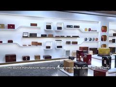 High end jewelry box luxury leather ring earring jewelry box